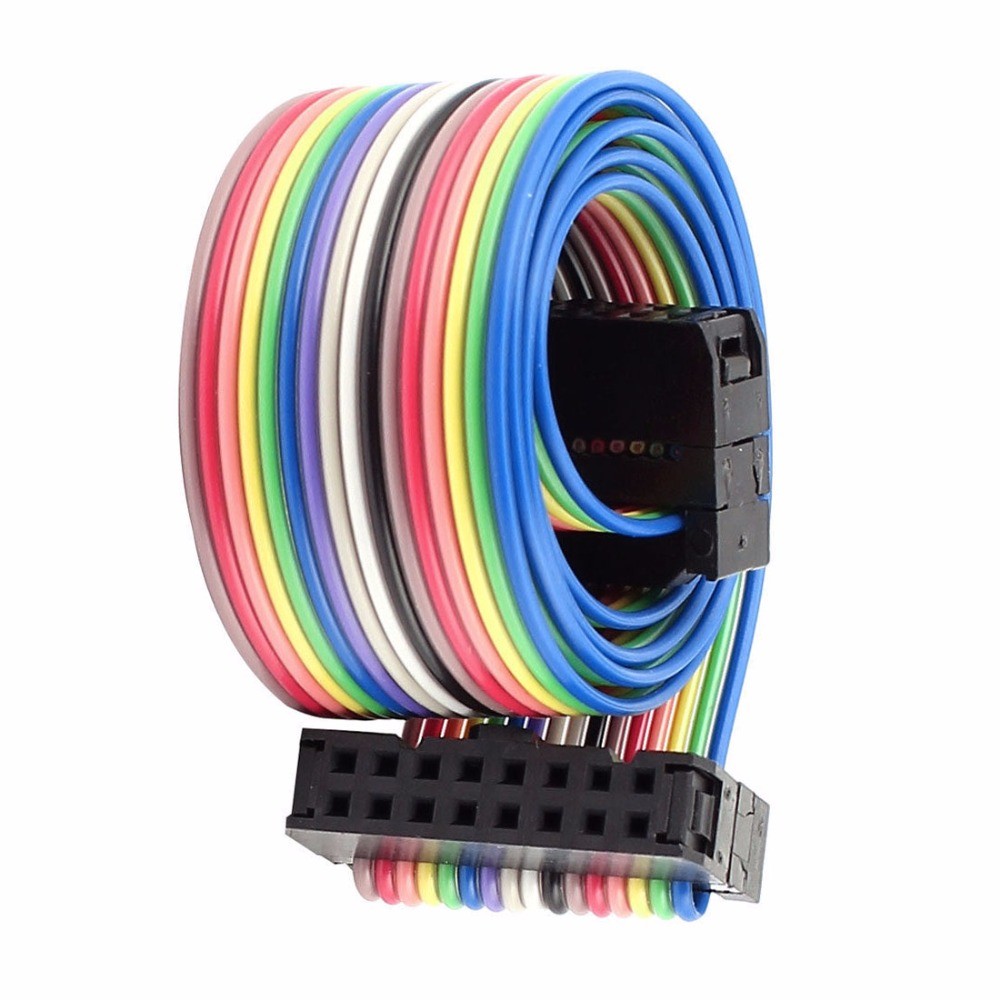 Quality UL2468 10AWG Rainbow Ribbon Cable 10 - 20 Pin For Computer Cabling Silicone Jacket for sale