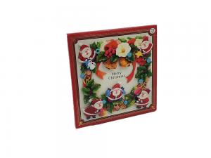 Quality 3D Softcover Recordable Greeting Cards For Christmas Greeting for sale
