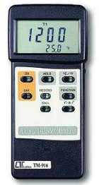 Quality Electronic Testing Equipment Low Power LCD Display TM916 Dual Therometer for sale
