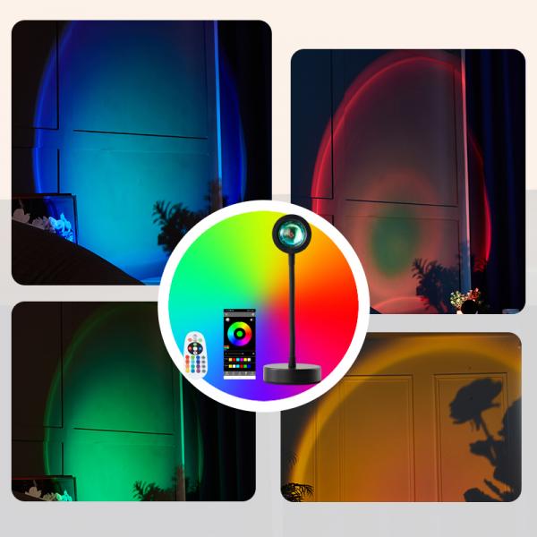 Sunset Projection Lamp Night Light Background Light Modern USB Lamp Sunset Light For Decoration Photography