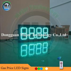 Quality Outdoor Double Side RF Remote Control 4 Digits LED Gas Price Changer for Gas Station for sale