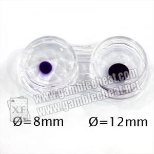 Quality XF brand UV contact lenses with 8mm pupil diameter marked cards invisible ink for sale