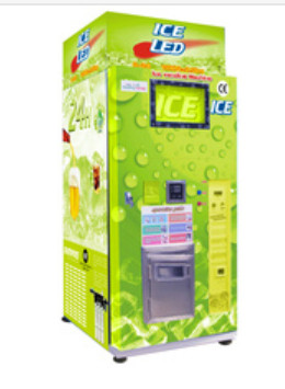 Quality Free Market Ice Vendor Machine Cube Ice Making With Auto Bagging System for sale