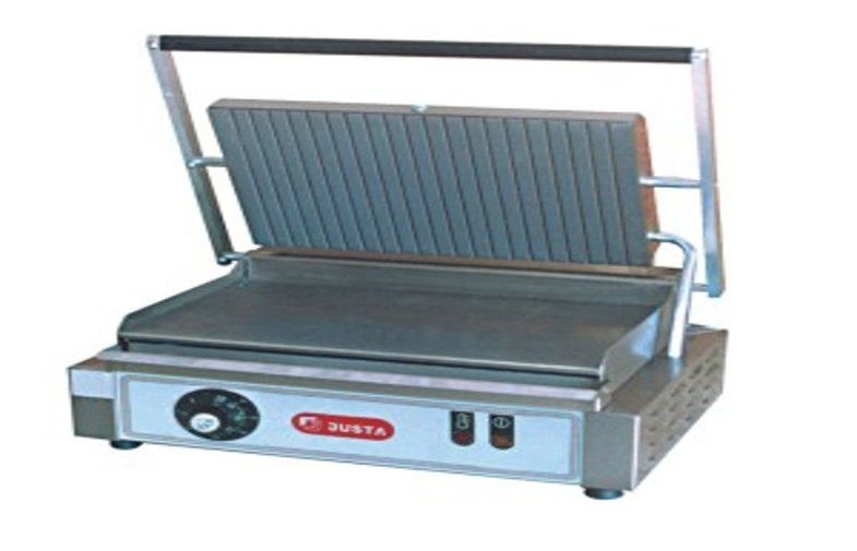 Quality Stainless Steel Panini Grill Machine 7-roller For Restaurant , 450x370x220mm for sale