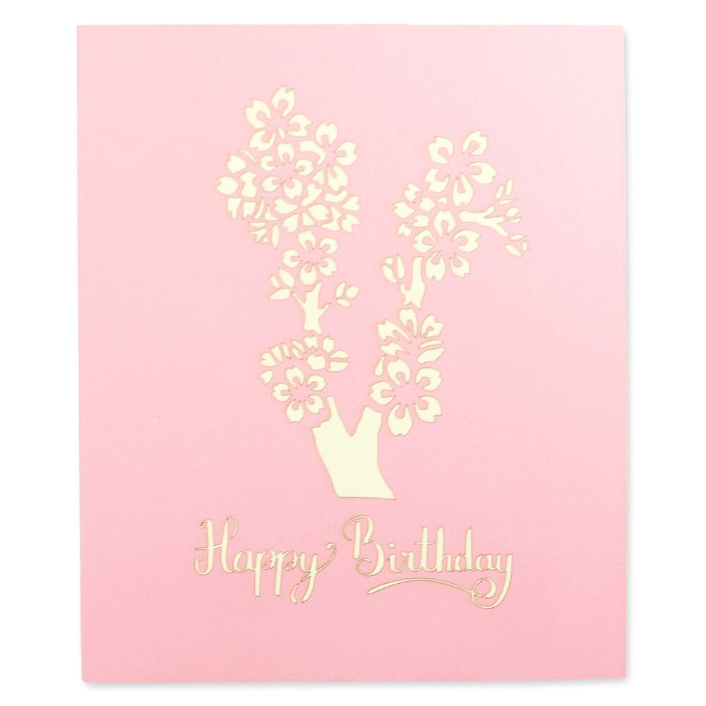 Quality ROHS Cherry Blossom Tree Pop Up Card, Greeting Cards OEM ODM for sale