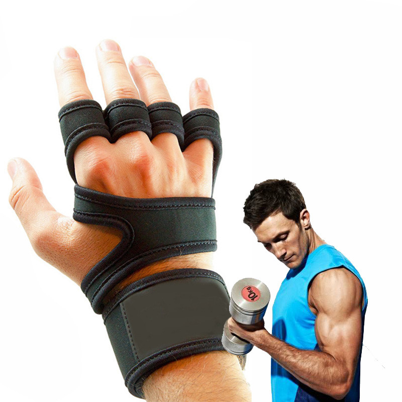 Quality Cxfhgy Men Fitness Weight Lifting Gloves Gym Gel Full Palm Protection Gym Workout Protector Gloves Training Power Liftin for sale