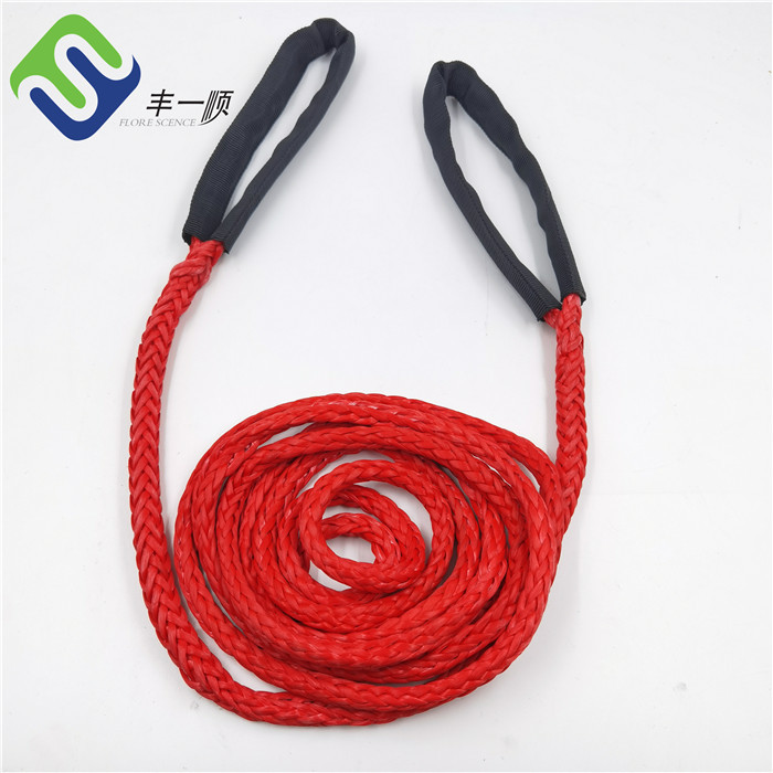 Spliced 16mm 12 Strand UHMWPE Rope Marine HMPE Tug Boat Tow Rope