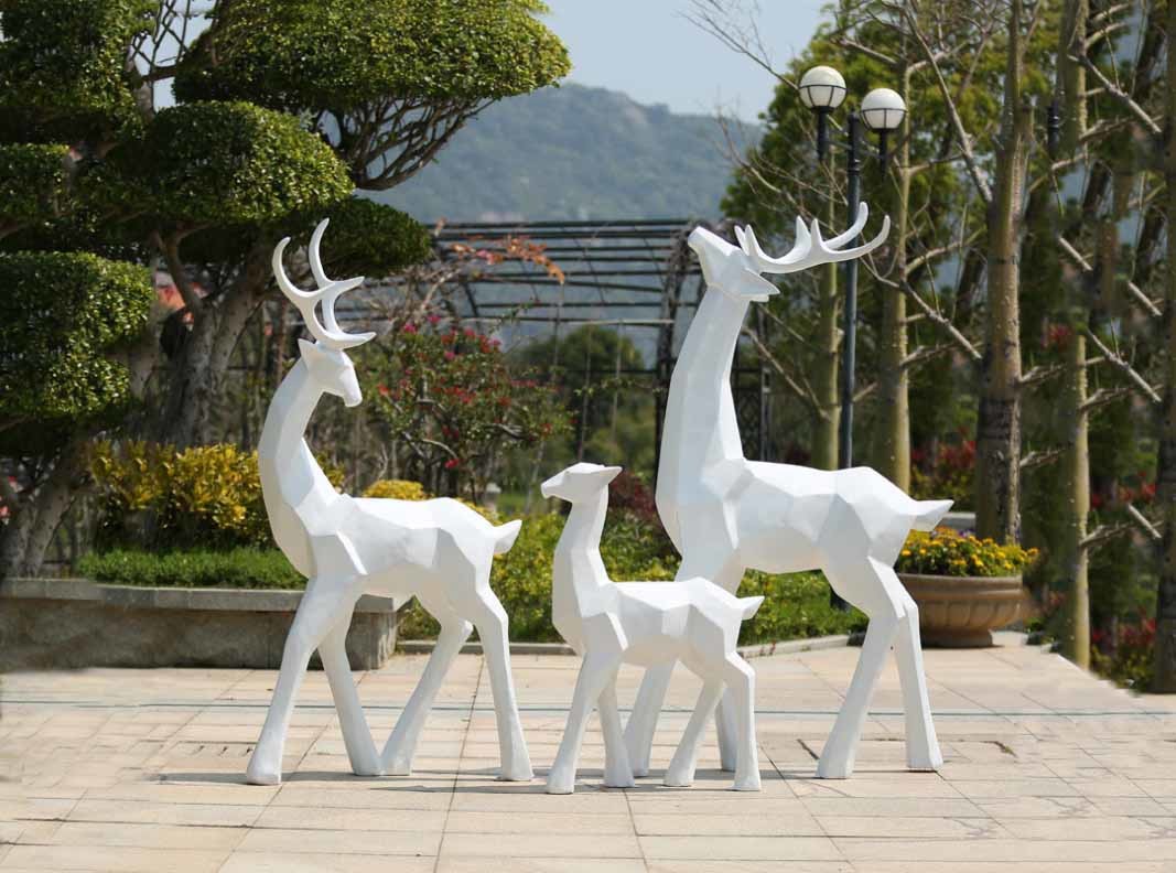 Quality Painted Surface Garden Animal Statues Stainless Steel Garden Ornaments for sale