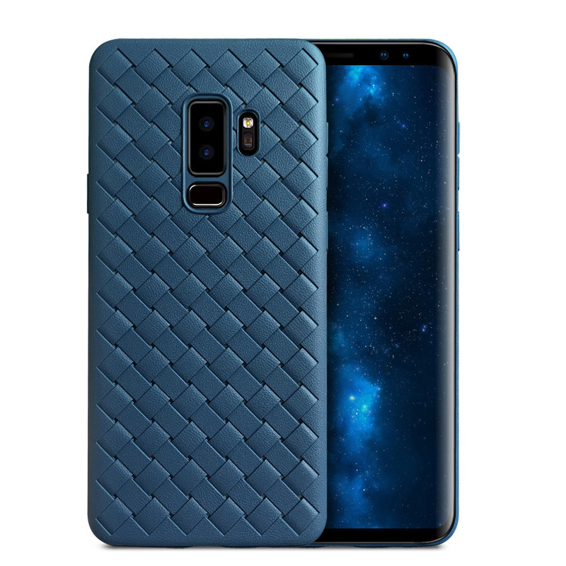 Quality Braided Grain Weave TPU Soft Breathable Phone Case For Samsung Galaxy S9 Plus Back Cover for sale