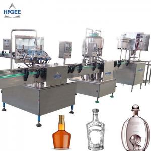 Quality Alcohol Liquor Vodka Filling Machine For Glass Bottles With 0.75kw Power for sale