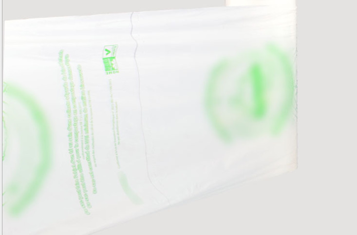 Quality 52*65cm PLA PBAT cornstarch Biodegradable Flat Continuous Roll Plastic Bag for sale