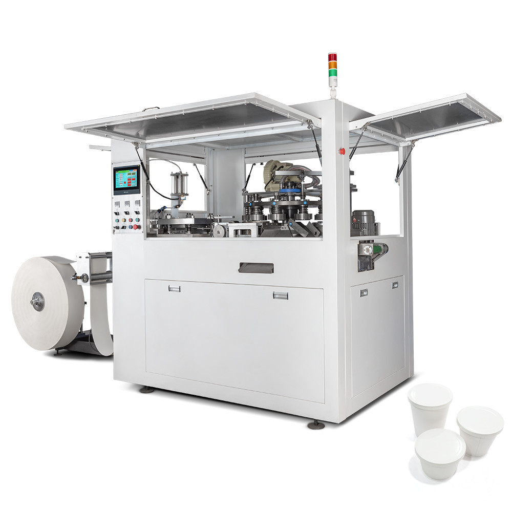 Quality Fully Automatic Cup Lid Forming Machine For Manufacturing Paper Covers for sale