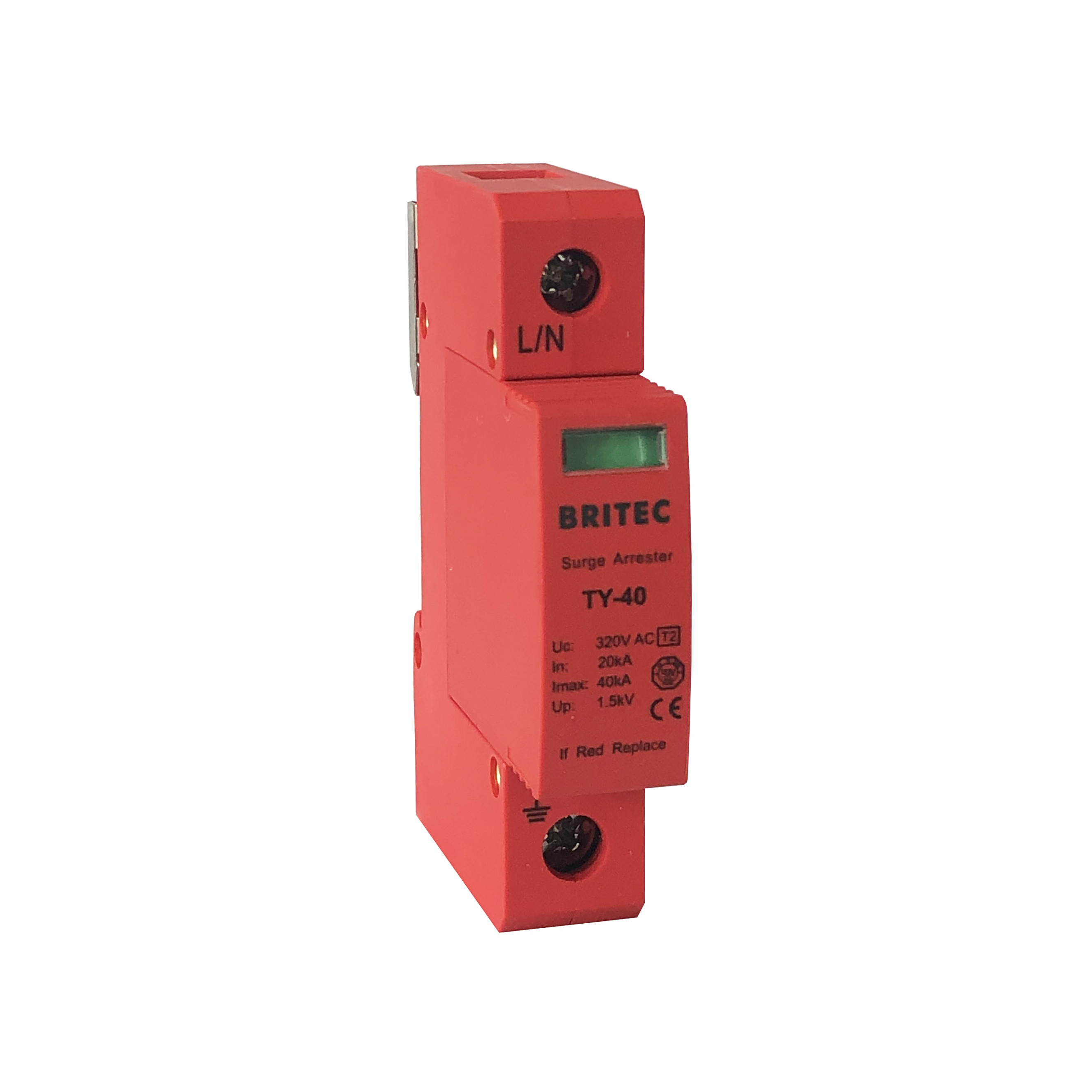 Quality 40kA Three Phase Electrical Equipment Class C Surge Protection Device Low Residual Voltage for sale