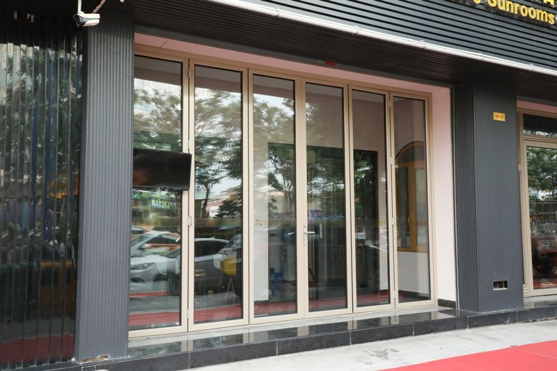 Quality 5mm 1.55mm Aluminium Bifold Doors For Architecture for sale