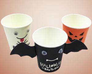 Quality 205ml Halloween Christmas Party Birthday Paper Cup Disposable for sale