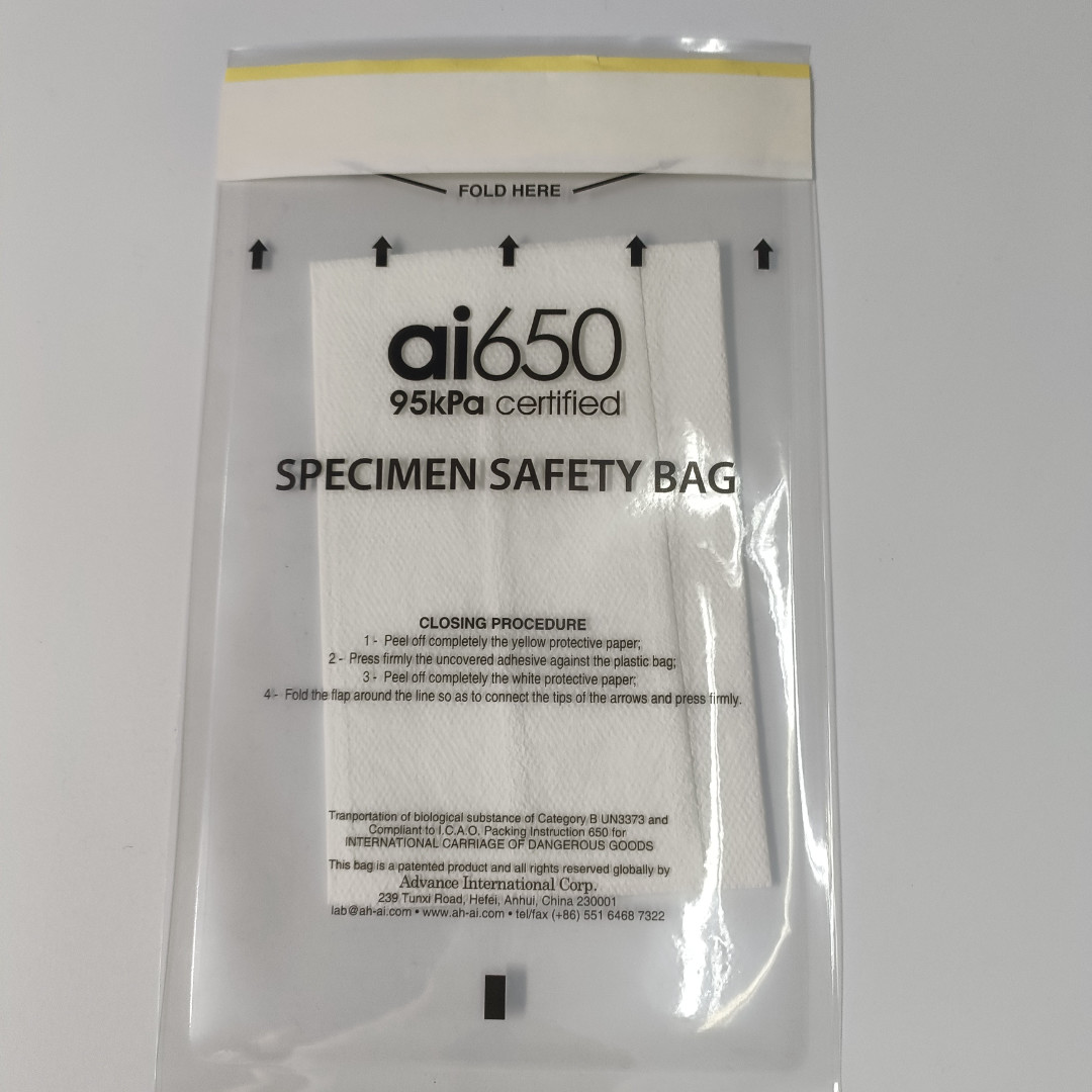 Quality Customized Lab Specimen Biohazard Bags With Absorbent Pad Ziplock Sealing for sale