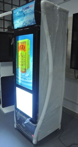 Quality LCD Interactive Touch Screen Refrigerator 46 Inch Double Glazed Self - Closing Door for sale