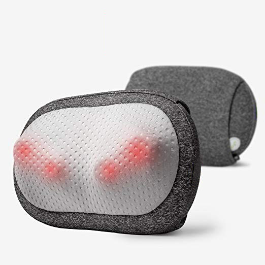 Quality Back and Neck Massager Electric Massage Pillow with Heating PU Leather and Mesh Cover for sale
