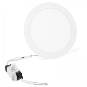 Quality Aluminum Recessed Flat Panel Led Lights 18w Round 3000-6000K CCT for sale