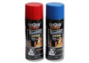 Quality Fast Dry Wall Graffiti Spray Paint , Red / Blue / Yellow Matte Spray Paint Good Atomization for sale