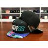 Buy cheap Personalized private labels custom design flat brim embroidery logo snapback from wholesalers