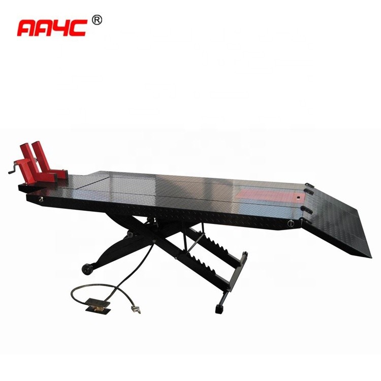 Quality 1000 Lbs Mc Motorcycle Lift Bench Air Motorbike Hydraulic Lift Workbench Stand for sale
