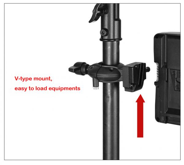 Pipe clamp CA120 with V type mount