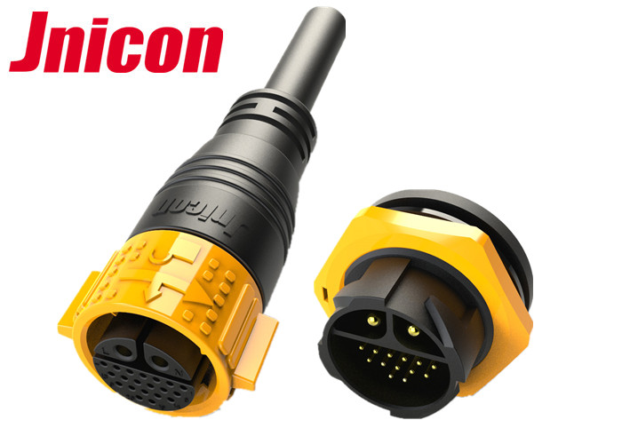 Quality 22 Pin Waterproof Male Female Connector Outdoor Circular Shape IP67 for sale