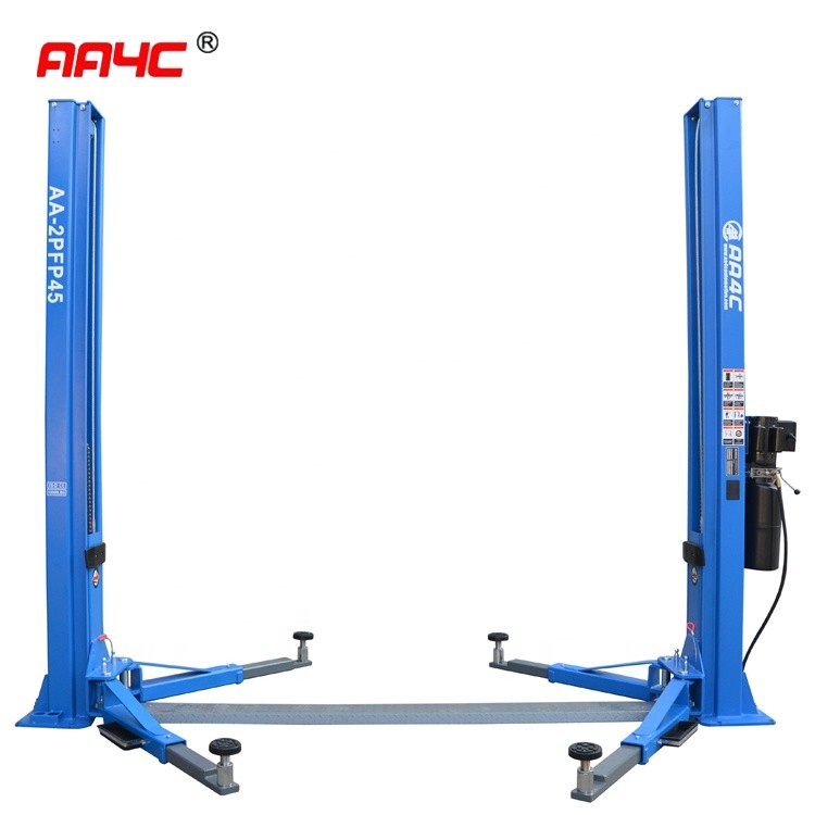 Quality Dual Post Vehicle Lift 8 Fold  4.5T Points Manual Washing Hydraulic Car Parking System for sale