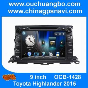 Quality Ouchuangbo multimedia gps stereo navi Toyota Highlander 2015  support spanish BT USB SD for sale