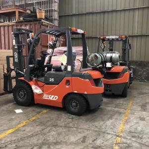Quality 2.5 Tons Gasoline LPG Forklift Hydraulic Transmission Type for sale