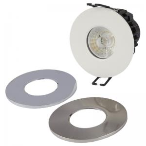 Quality Bezel Interchangeable Fire Rated Downlight 8W 3CCT 3000K-4000K-5000K Changeable for sale
