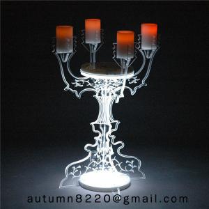 Quality CH (22) home floor standing acrylic candle holders for sale