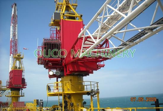 Quality 40T Harbour Hoisting Machine Lattice Fixed Stiff Boom Crane For Bulk Carrier for sale