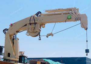 Quality Telescopic marine knuckle boom crane 4.5t12m 6 Grade Sea State for sale