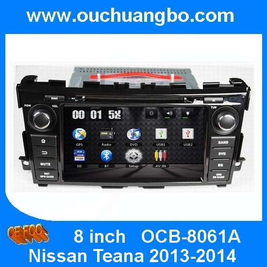 Quality Ouchuangbo Car Audio GPS DVD Player Nissan Teana 2013-2014 Auto Multimedia Radio System OCB-8061A for sale