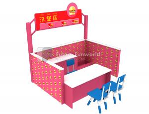 Quality Role Play Center--Kids Indoor Playground Equipment--FF-Hamberger Shop for sale