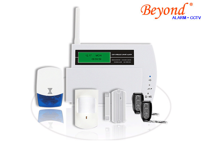 Quality LCD Display Touch Keypad 868mhz GSM SMS Alarm System with 30 wireless zone for sale