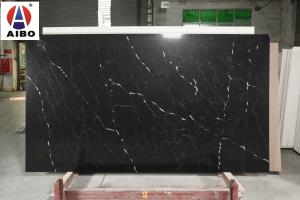 Quality Artificial Black Calacatta Quartz Stone Slab（Acid Resistant） for sale