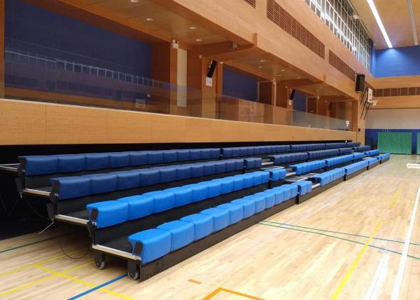 Buy Power Control Retractable Grandstands Retractable Seating System Recessed Polymer Bench at wholesale prices