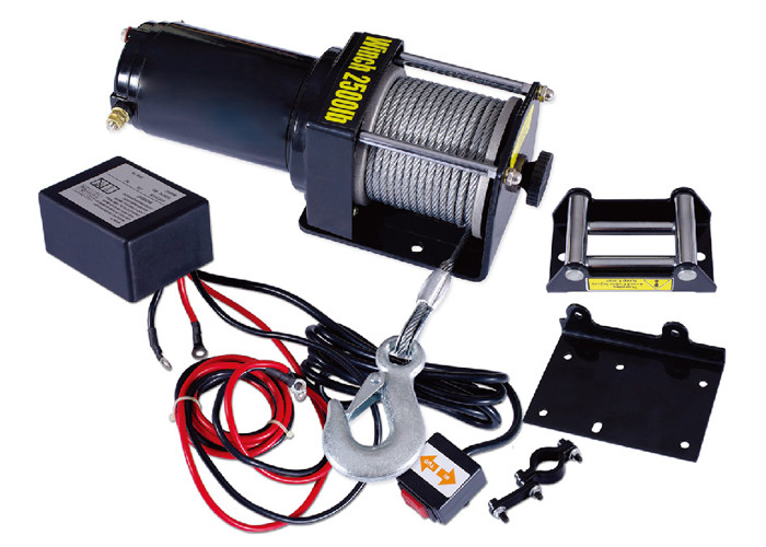 Electric 2500 Lb Atv Winch With Permanent Magnet Motor