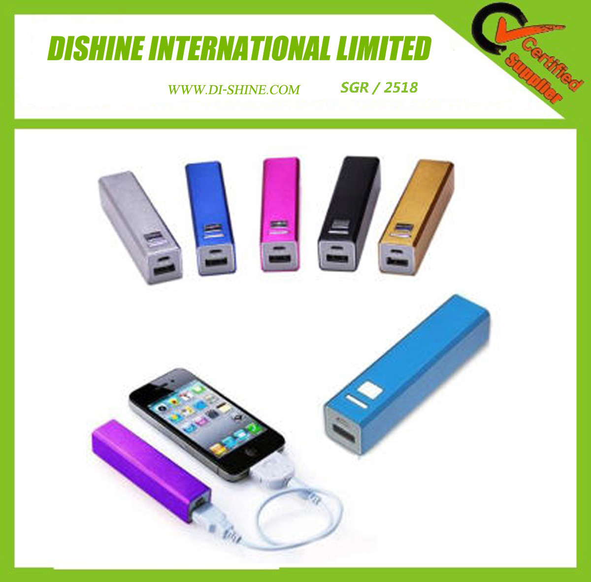Quality Rectangle Shape Power Bank for sale