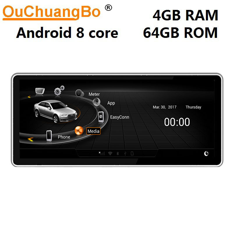 Quality Ouchuangbo car audio gps multimedia for Audi A6 A6L for 2005-2011 RHD stereo navi android 9.0 O1 for sale