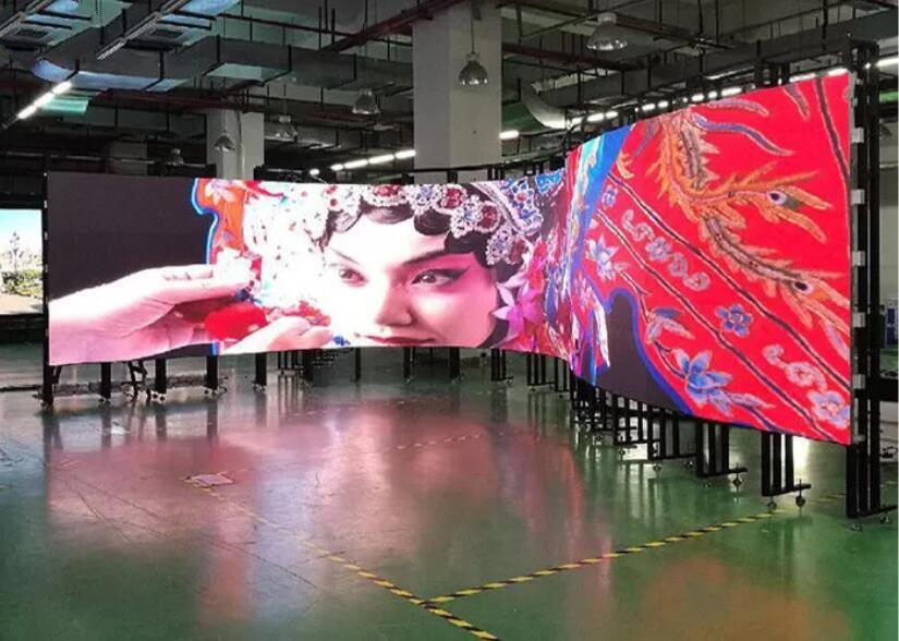 Quality 1000cd Flexible LED Display , 128x64 Flex LED Panel Meanwell Power Supply for sale