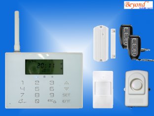 Quality LCD touchscreen PSTN GSM alarm system with wireless doorbell CX-GSM5 for sale