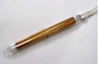 Quality high quality gold plating  heating element twin quartz tubes , carbon fiber quartz heating lamp for sale