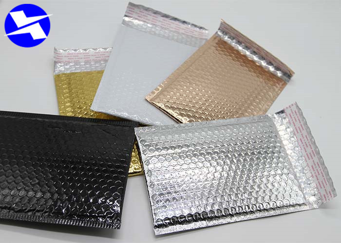Quality Thickness Customized Metallic Bubble Mailers Self Adhesive 8*9 Inch Long Lifespan for sale