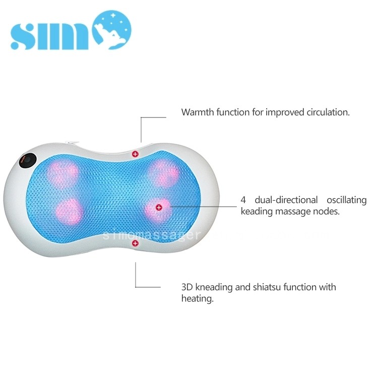 Buy Easy Operation Electric Massage Pillow Heat Treatment With 4 Massage Nodes at wholesale prices