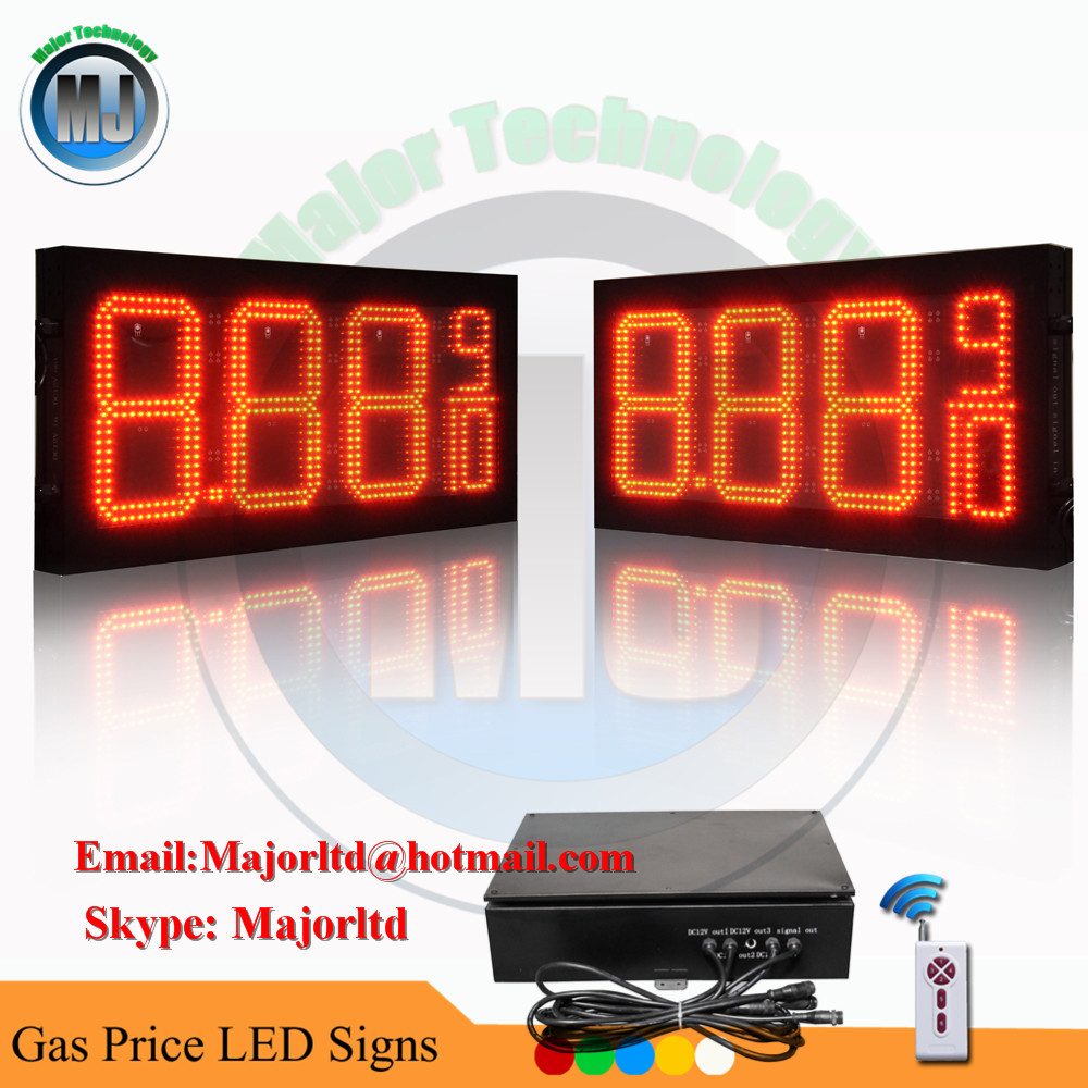 Quality Wireless Control 8.88 9/10 led gas price digital display for sale