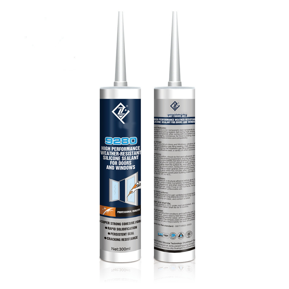 Quality Construction Clear RTV Silicone Sealant Waterproof Window And Door Sealant for sale